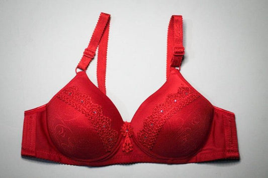 1 Pc Cotton Lace Padded Bra