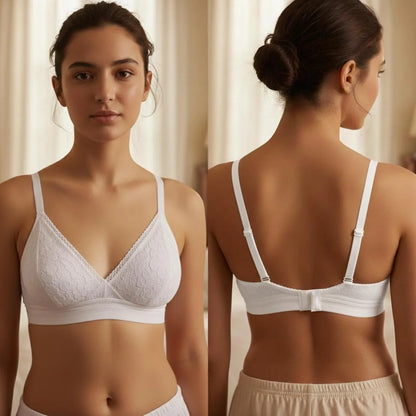Net Plain Comfortable And Lightweight Padded Bra