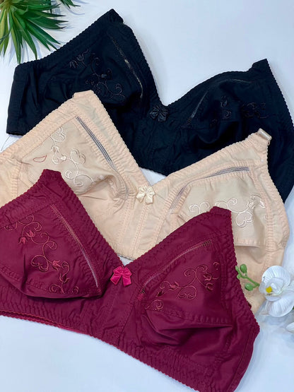 Classic Embroidered Full Coverage Bra