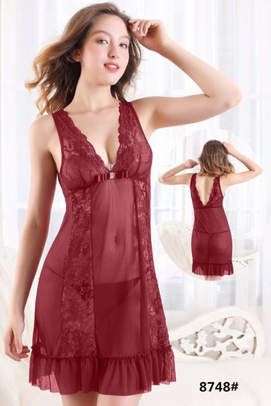 Bombshell Short Romantic  Nighty For Women
